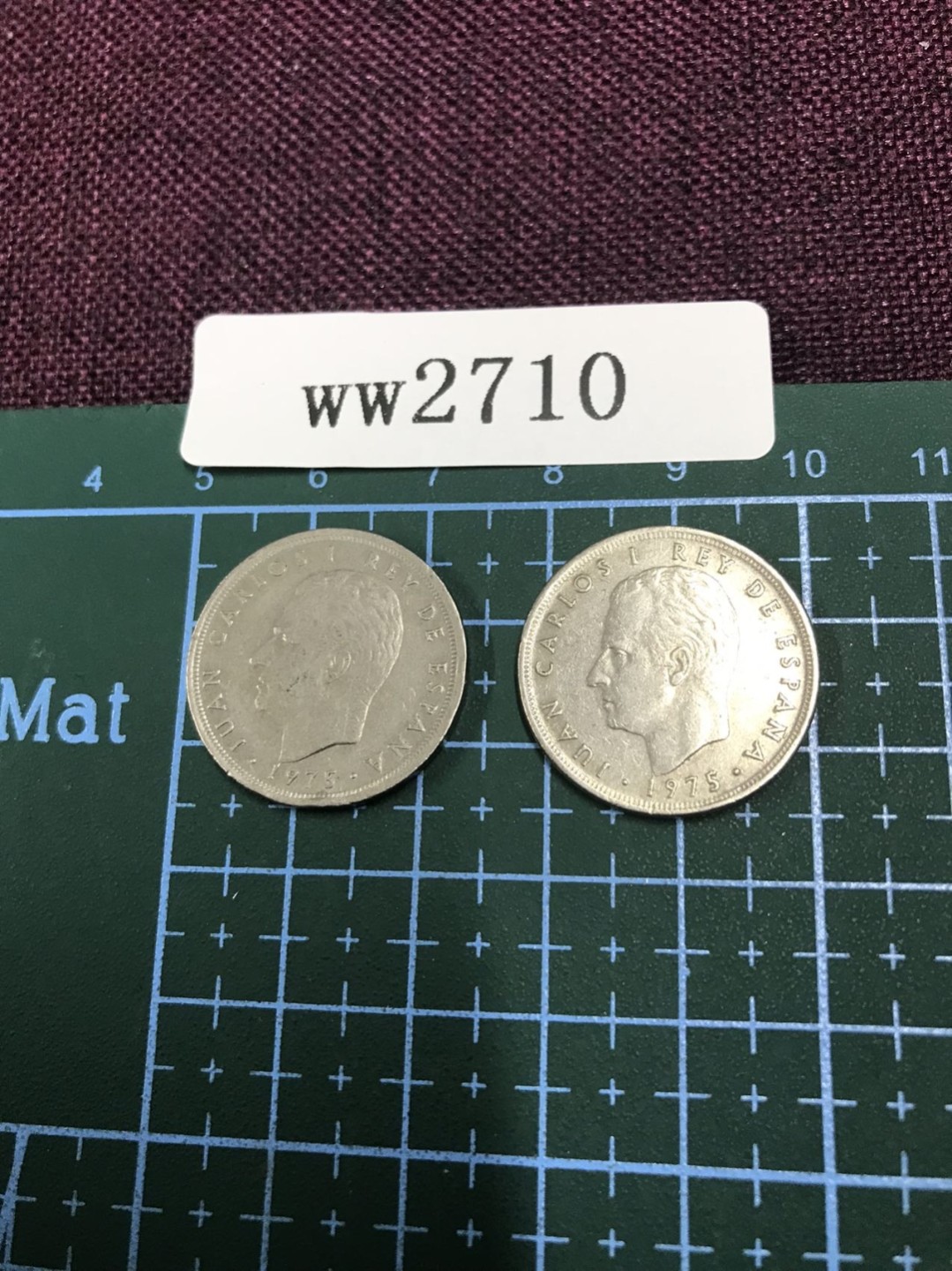 硬币 西班牙硬币两枚 面值5