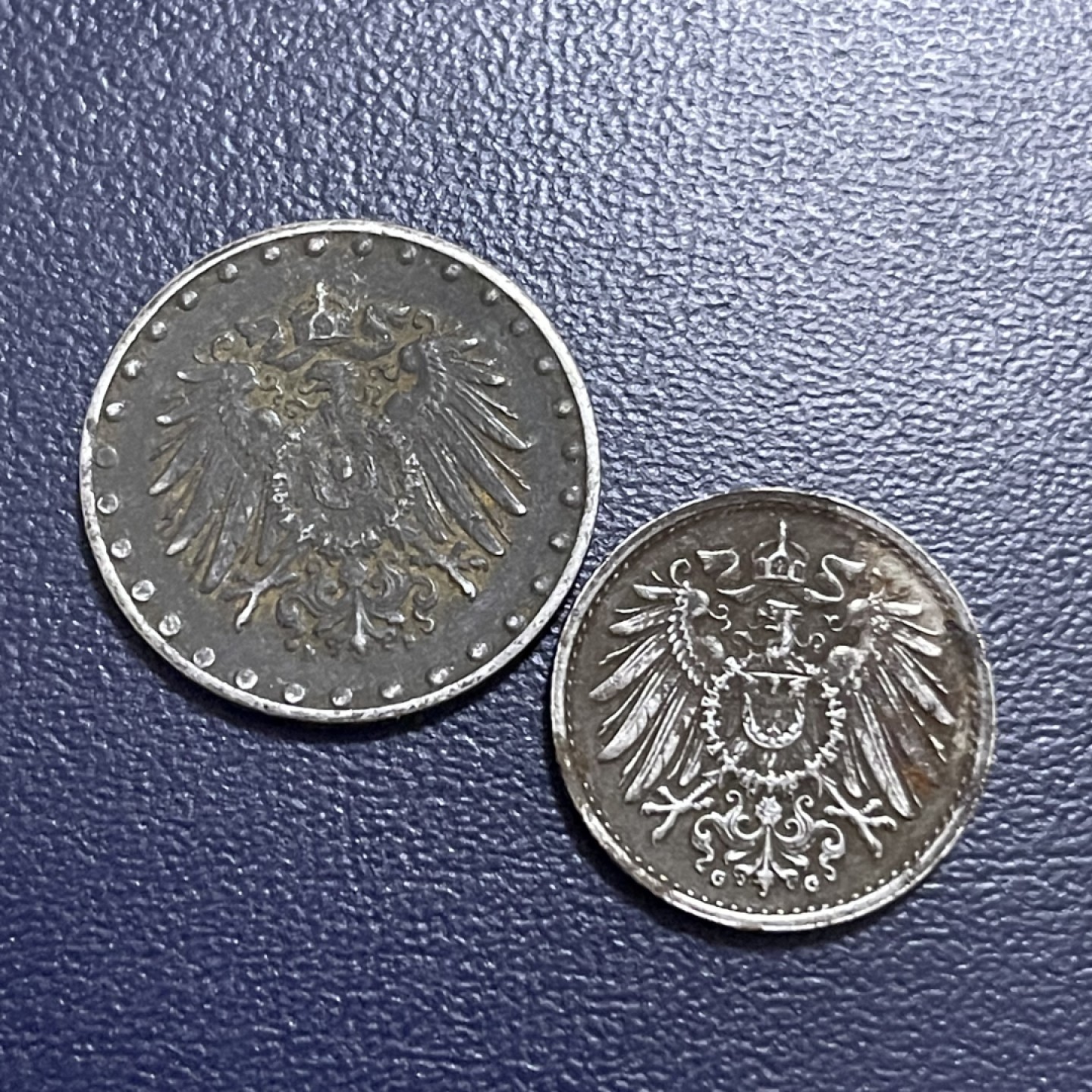 外国硬币0元起拍 5，10芬尼铁币