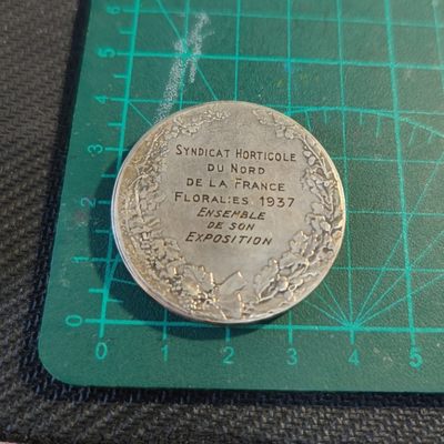 年末清仓 顺丰包邮 1937法国农业镀银铜章