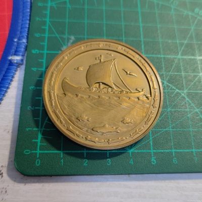 年末清仓 顺丰包邮 芬兰1949拉彭兰塔铜章