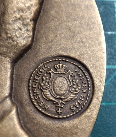 年末清仓 顺丰包邮 芬兰赫尔辛基大学纪念大铜章 原盒1993