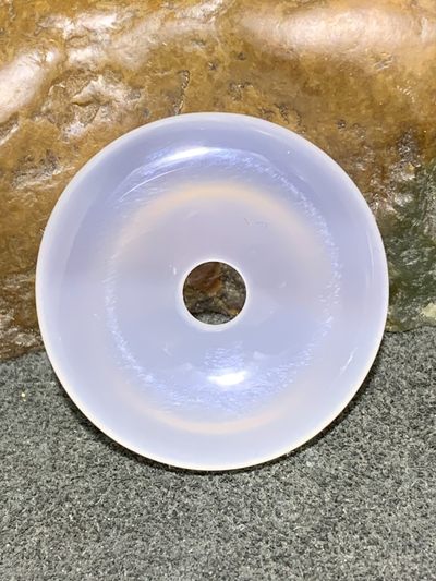 天然精美冰种海洋玉髓小平安扣一个！ - 天然精美冰种海洋玉髓小平安扣一个！