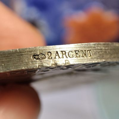 年末清仓 顺丰包邮 法国1911玛丽安娜大银章 巴黎造币厂2A银，边缘一些小磕碰