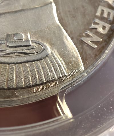 年末清仓 顺丰包邮 路德维希三世1914镜面银章 亚军分