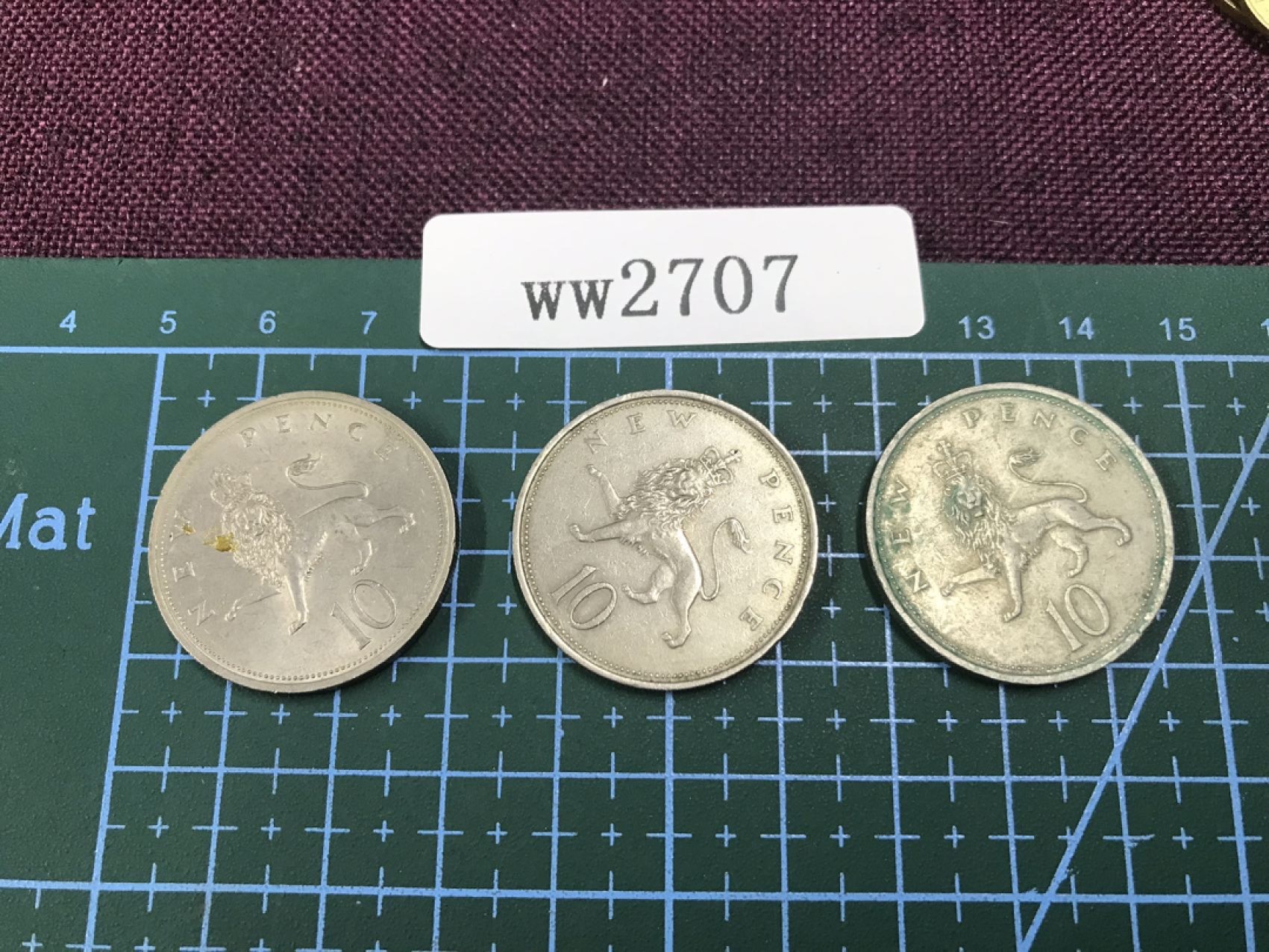 硬币 英国硬币三枚 面值10