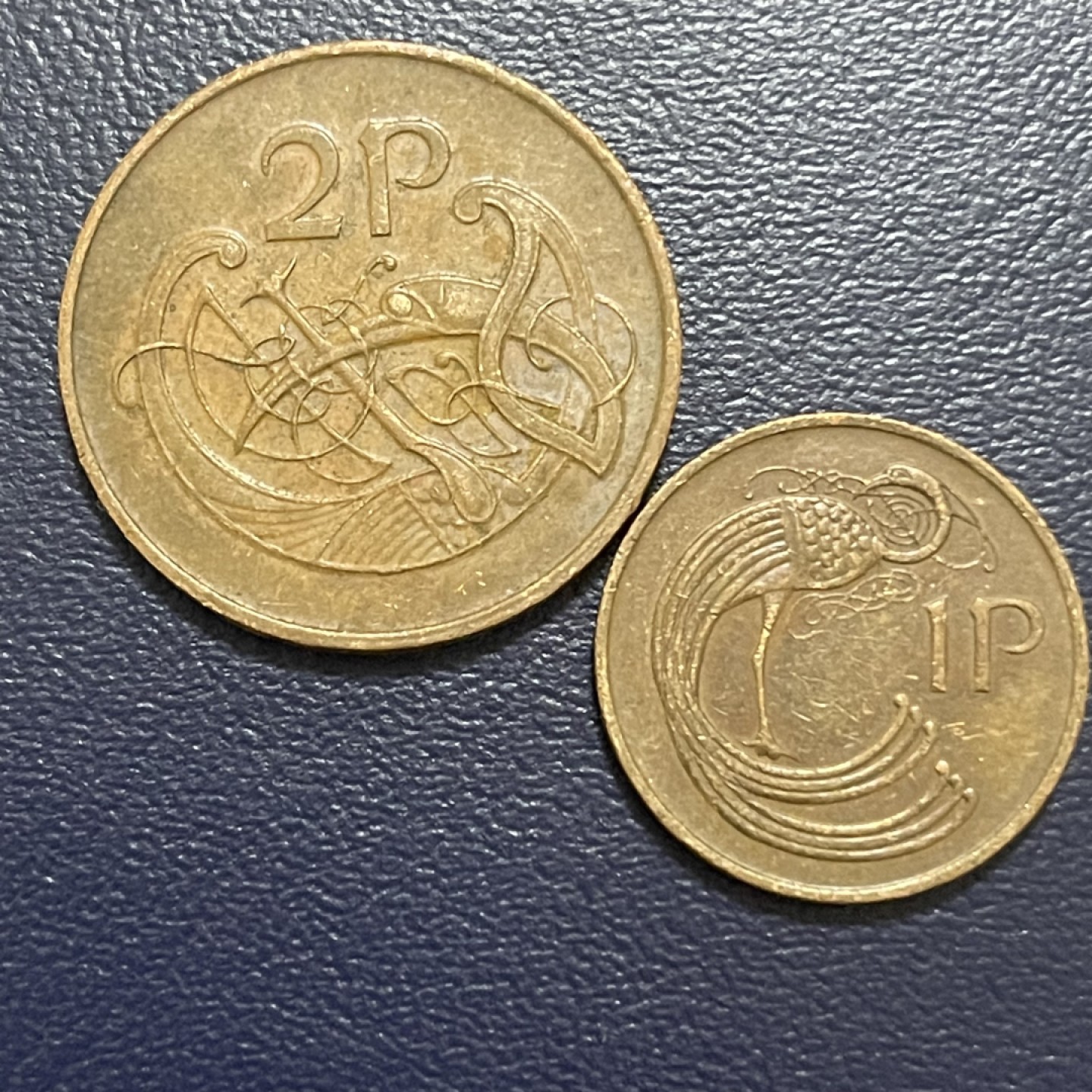 外国硬币0元起拍 爱尔兰1，2P