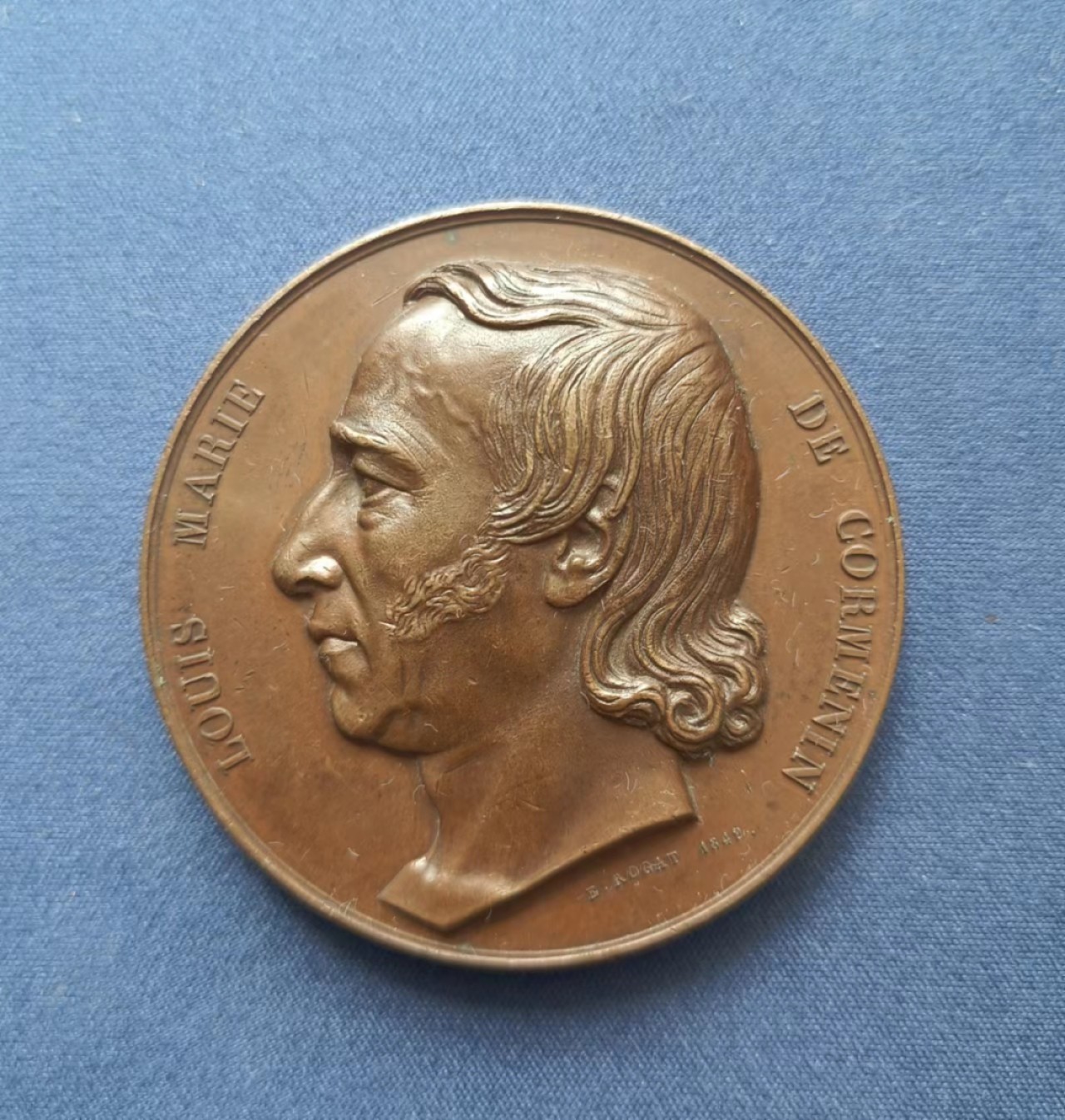 欧洲铜章专场第四期 1842 年法国知名人物铜章，Louis-Marie de Cormenin， 