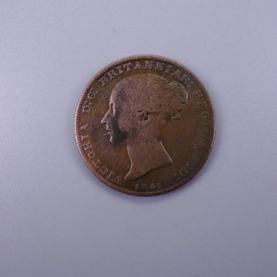 天业钱币散币拍卖第12次专场 - 英属泽西岛1841年二十六分之一先令 铜币