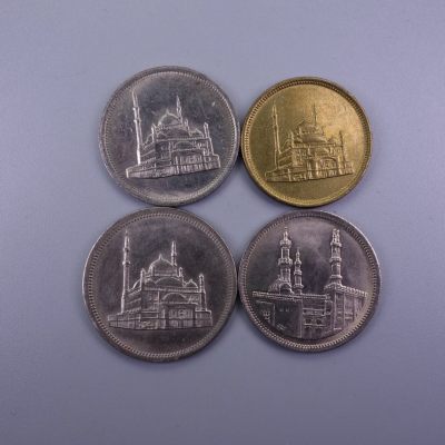 天业钱币散币拍卖第11次专场 - 埃及 清真寺4枚不同 UNC