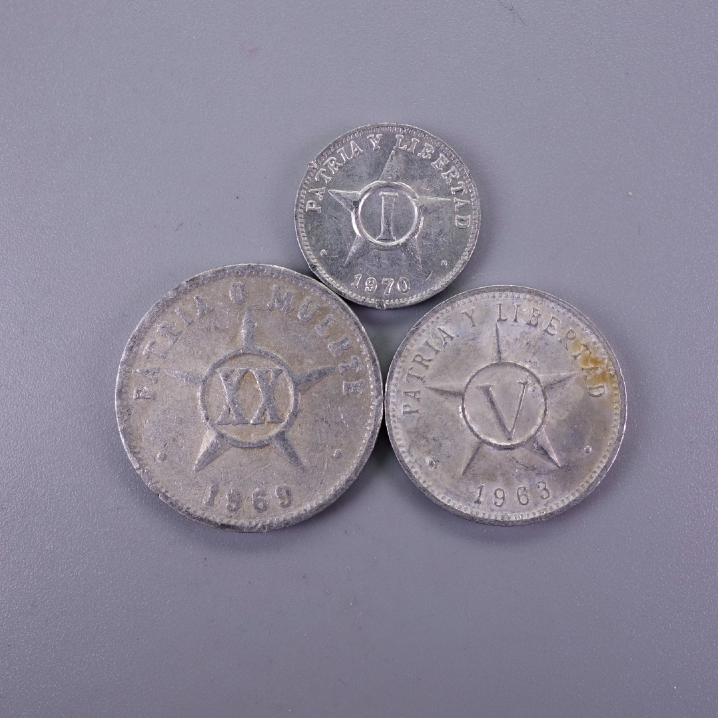 天业钱币散币拍卖第11次专场 古巴1963-70年1-10分3枚套