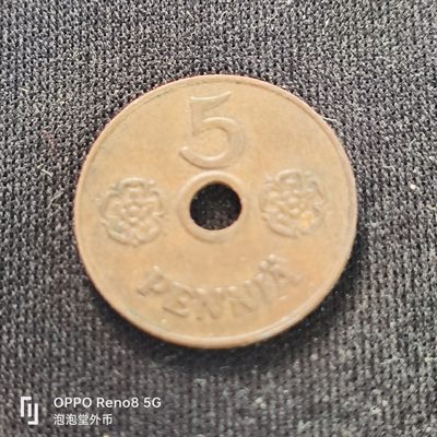 泡泡堂微拍第四十八幕硬币捡漏专场👿👿，零佣金，零押金，累计满二十元包邮 - 芬兰41年五分