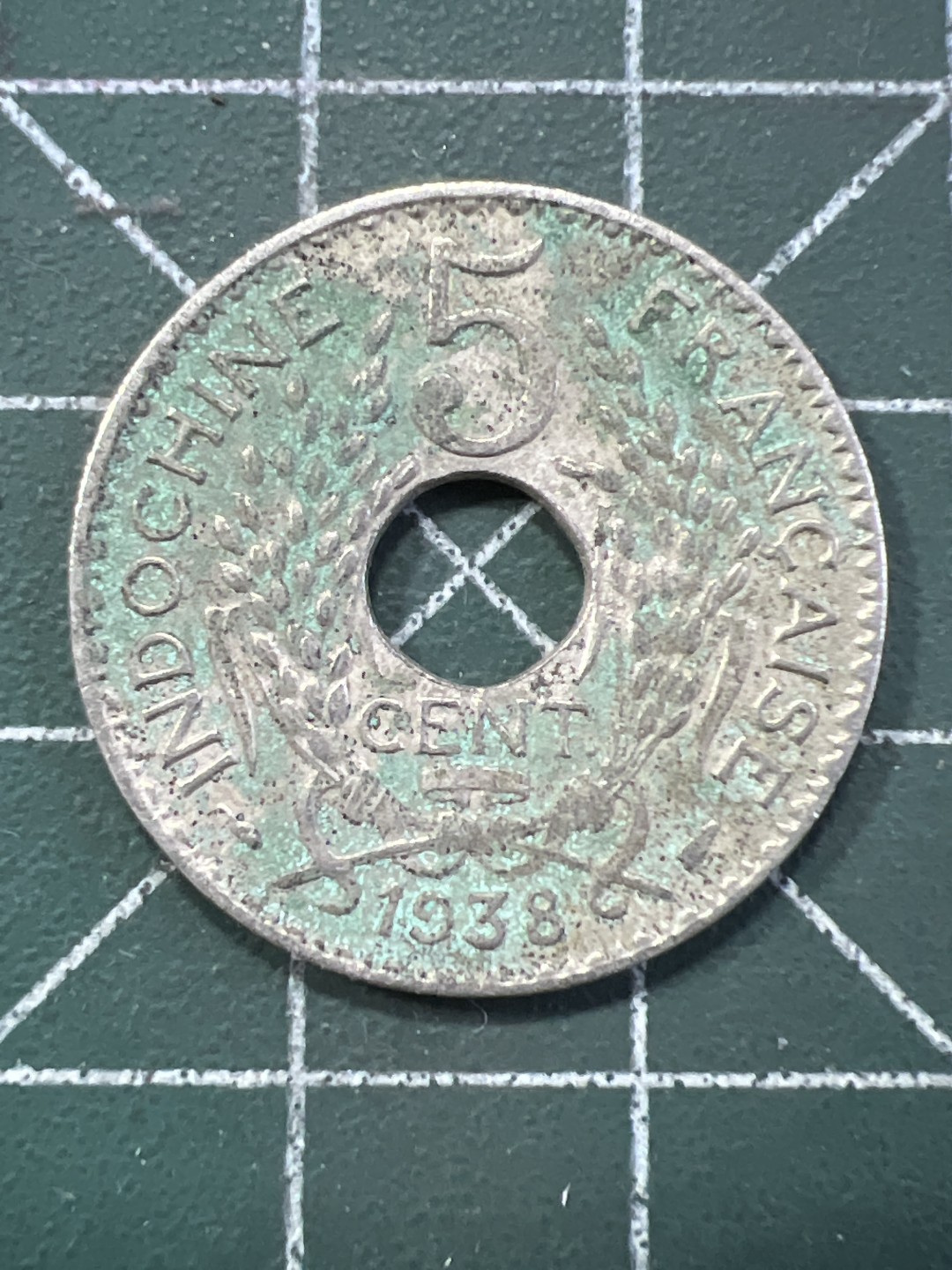 泡泡堂外币捡漏场第五期（无押金，无佣金，捡漏，全场20包邮，偏远地区除外） 法属印度支那38年五分。