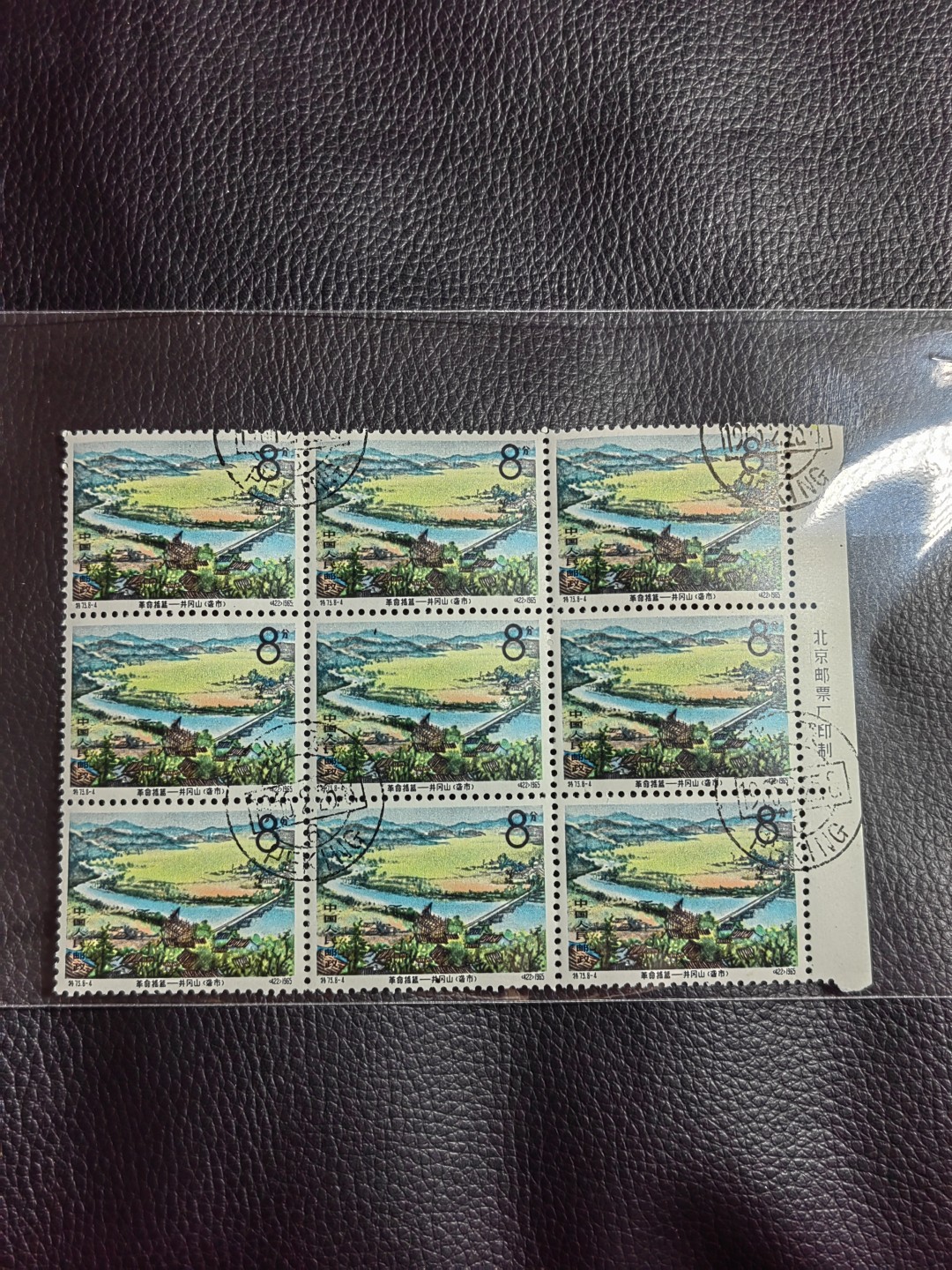洪涛臻品批发群  精选邮票限时拍卖第一百一十四期 热门品种，特73井冈山  盖销  8-4厂名9连一组，白胶润到流油。老纪特三俗稀缺，经典热门票，版撕全品嘎嘎绝，撕口新，适合收藏，喜欢不要错过，全品可评级