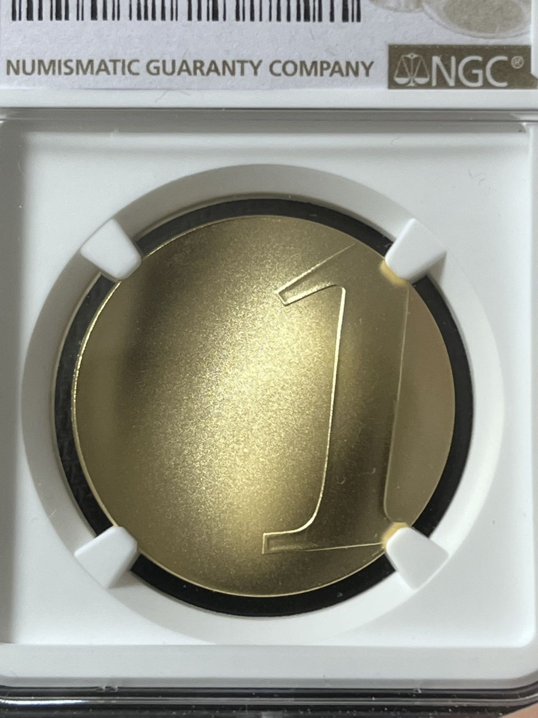 【海寧潮】法国2001年最后的法郎波浪形纪念金币NGC-MS68，750金，26.1克，发行4950枚国际上裸币价格都要11000多