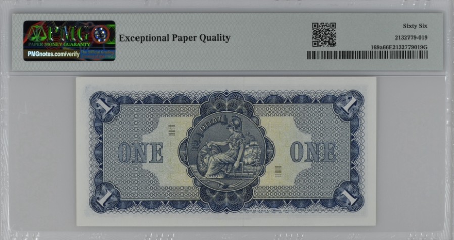 收藏联盟Quantum Auction 第220期拍卖  苏格兰1968-1969年林恩银行1镑 PMG66