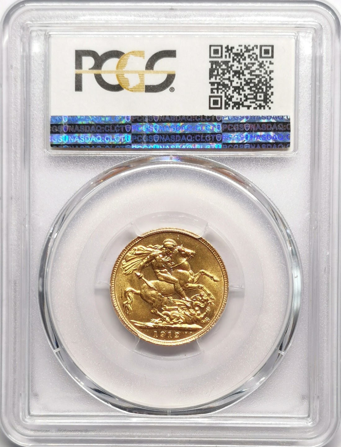 凡希社世界钱币微拍第二百二十三期 1912英国乔五索维林金币PCGS-MS62