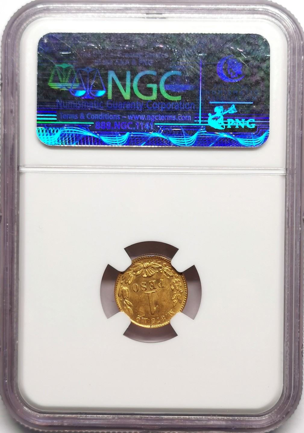 凡希社世界钱币微拍第二百二十三期 1903墨西哥鹰洋金比索NGC-MS63