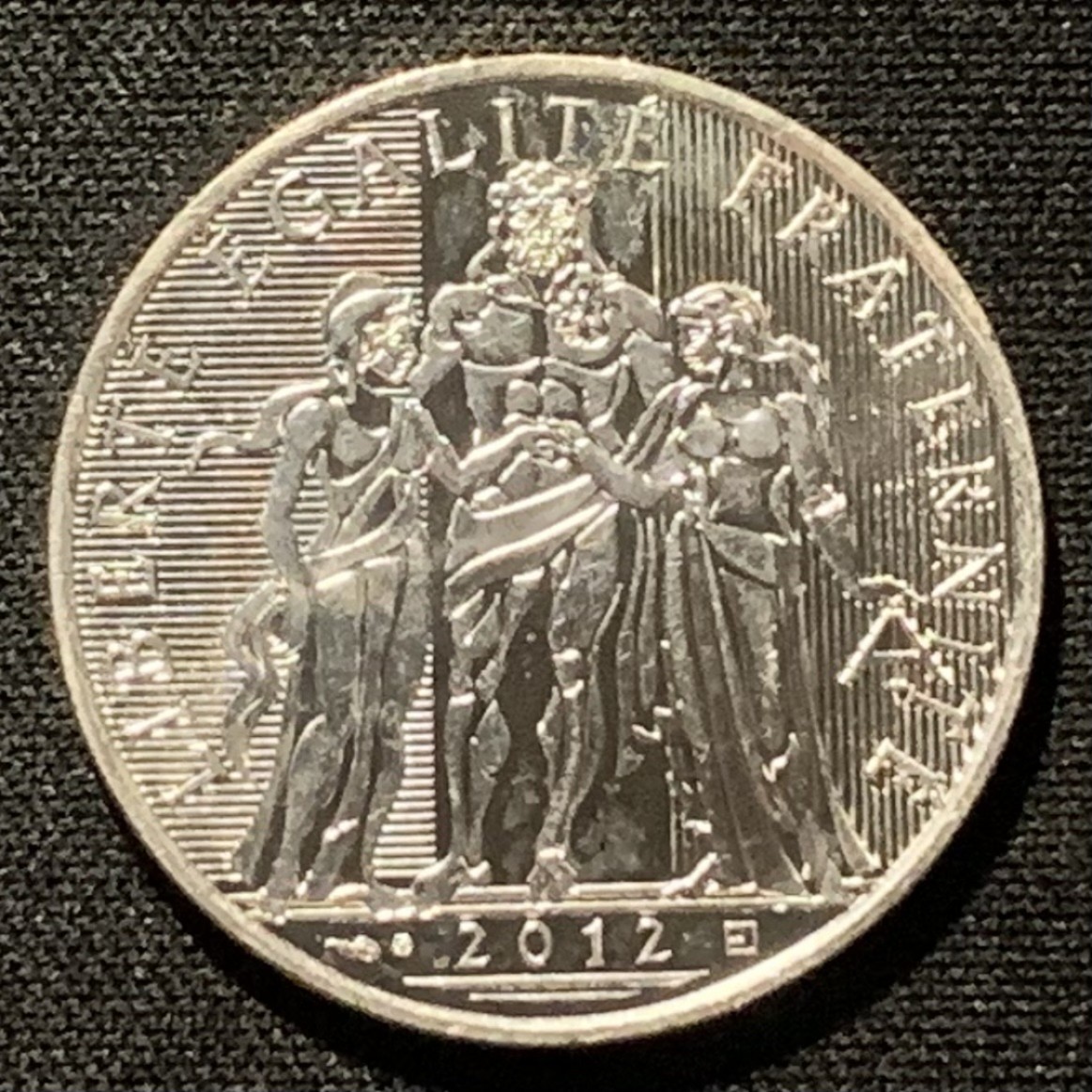 紫瑗钱币——第262期拍卖 法国 2012年 大力神 10欧元 10克 0.9银 UNC