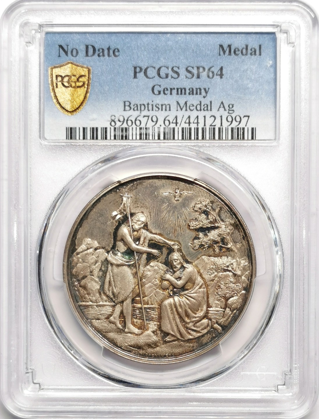 凡希社世界钱币微拍第二百二十三期 十九世纪德国宗教受洗银章PCGS-SP64