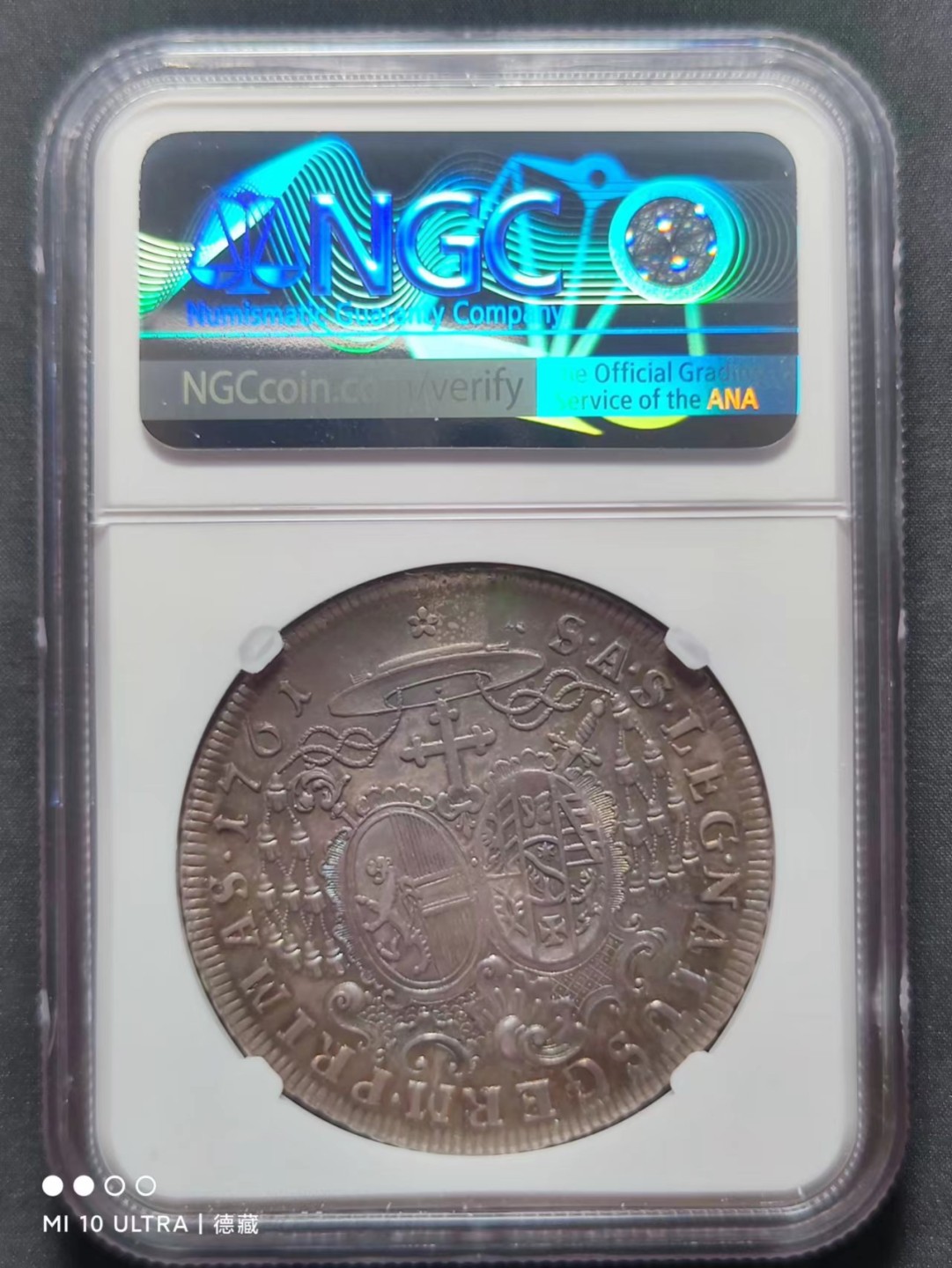 【德藏】世界币章–圣诞专场拍卖 1761年奥地利萨尔茨堡老泰勒银币 NGC AU