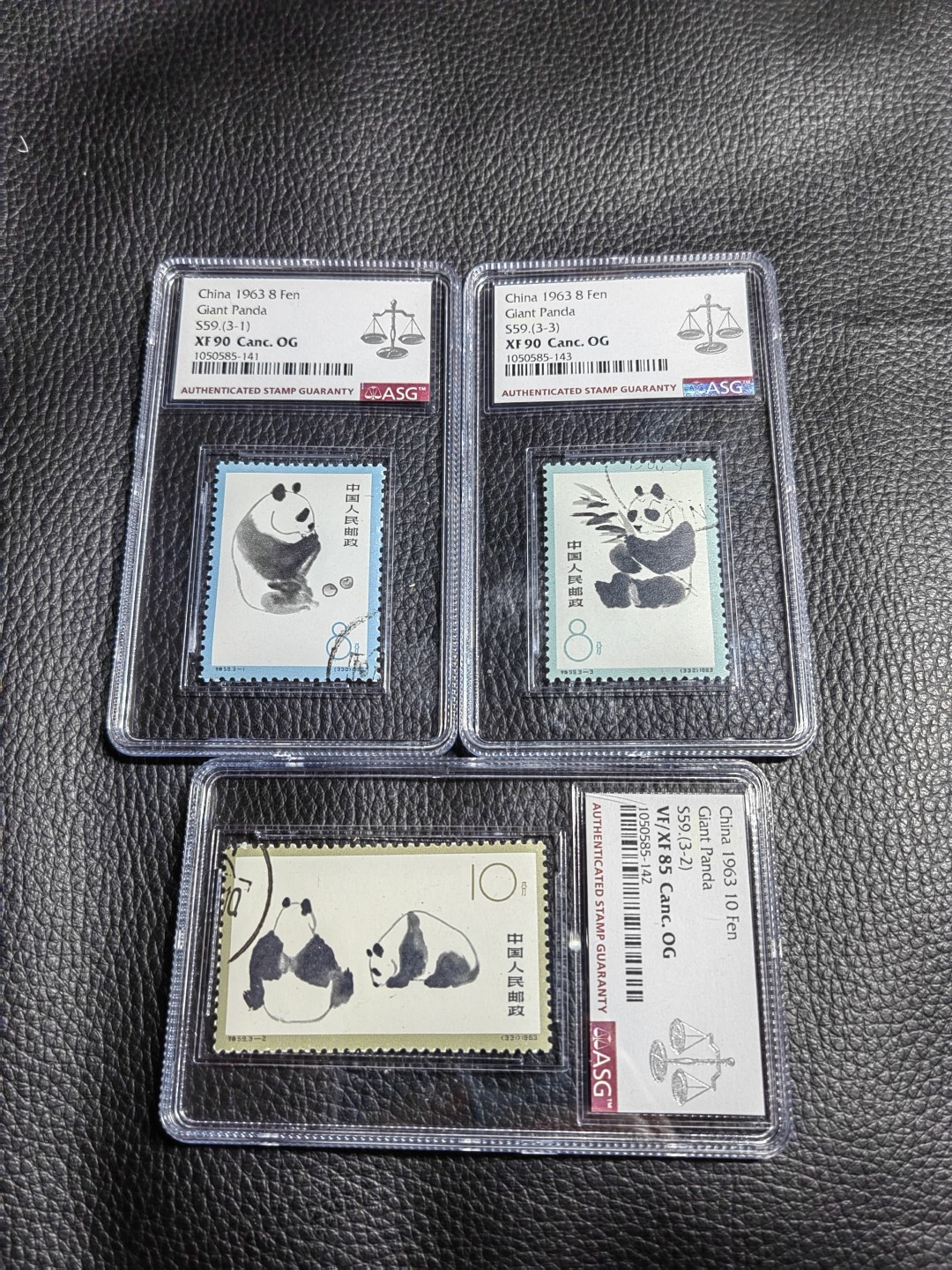洪涛臻品批发群  精选邮票限时拍卖第一百二十一期 特59熊猫★盖全  ✦✦钢戳✦✦  ASG85OG，白胶润泽，105最严格时期一次性出分，非常难得，票状态极佳，钢戳非常漂亮，新票价格高，盖销超高性价比喜欢不要错过