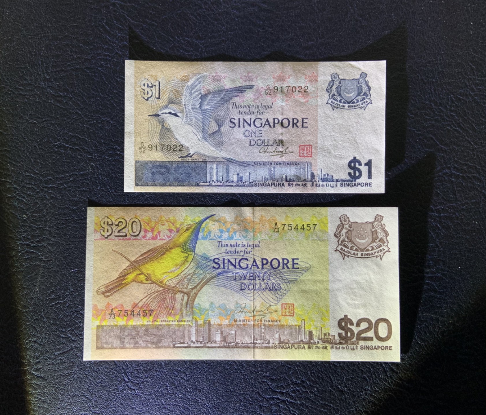 收藏联盟Quantum Auction 第220期拍卖  新加坡19796年1-20元 品相UNC-
