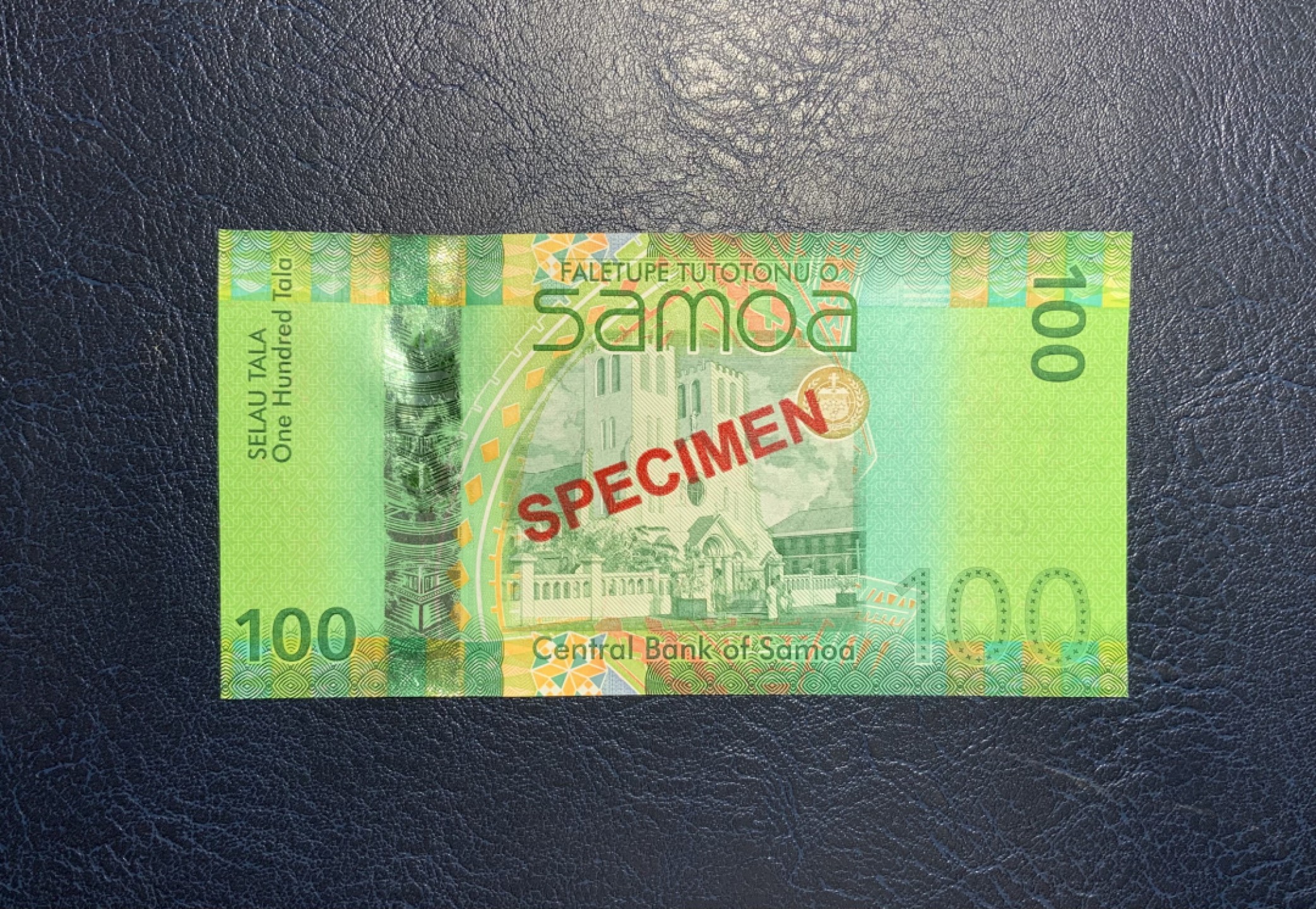 收藏联盟Quantum Auction 第220期拍卖  萨摩亚群岛2012年100塔拉样票 品相全新UNC