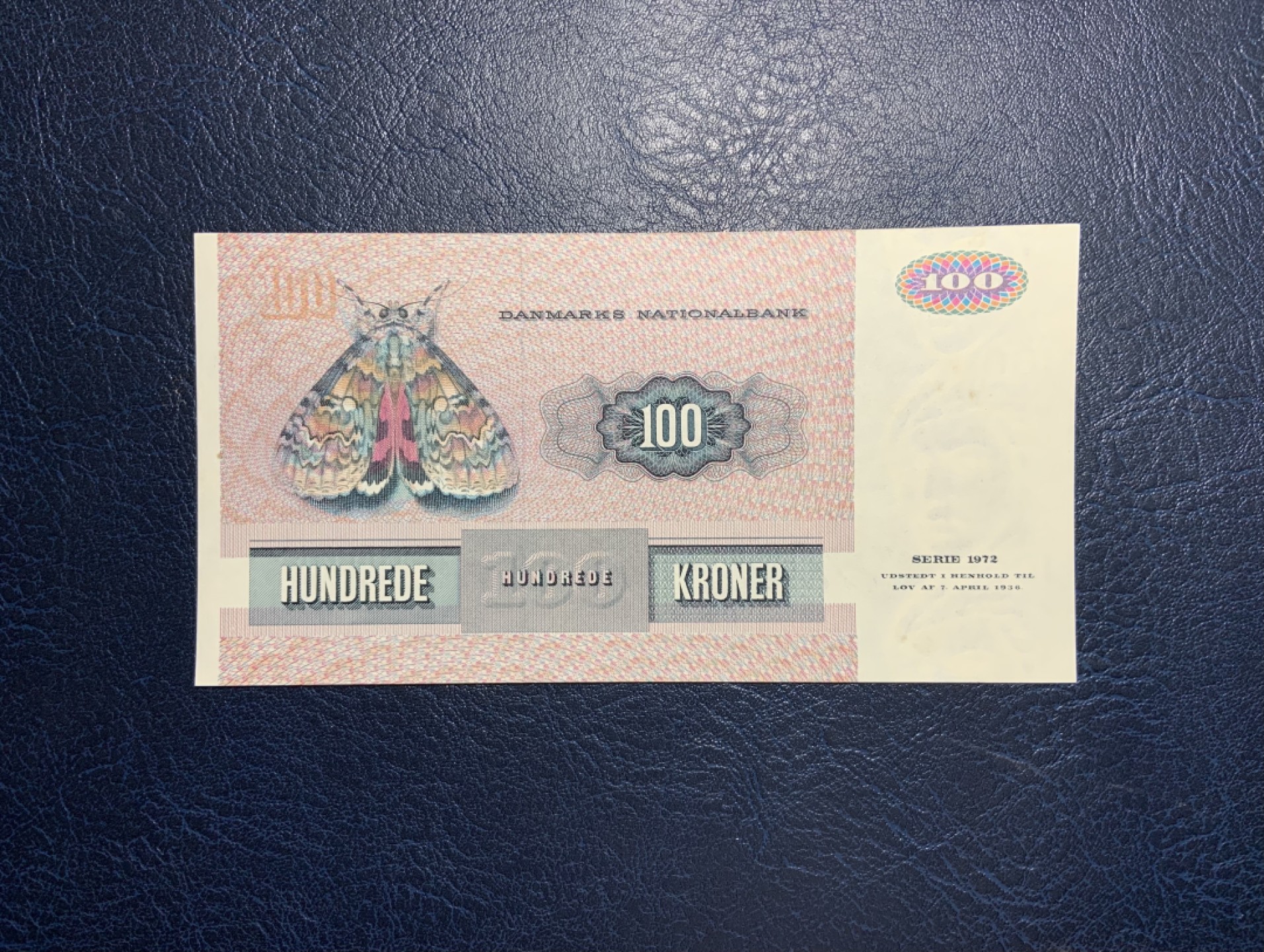 收藏联盟Quantum Auction 第220期拍卖  丹麦1988年100克朗 品相UNC 水印处少许黄斑