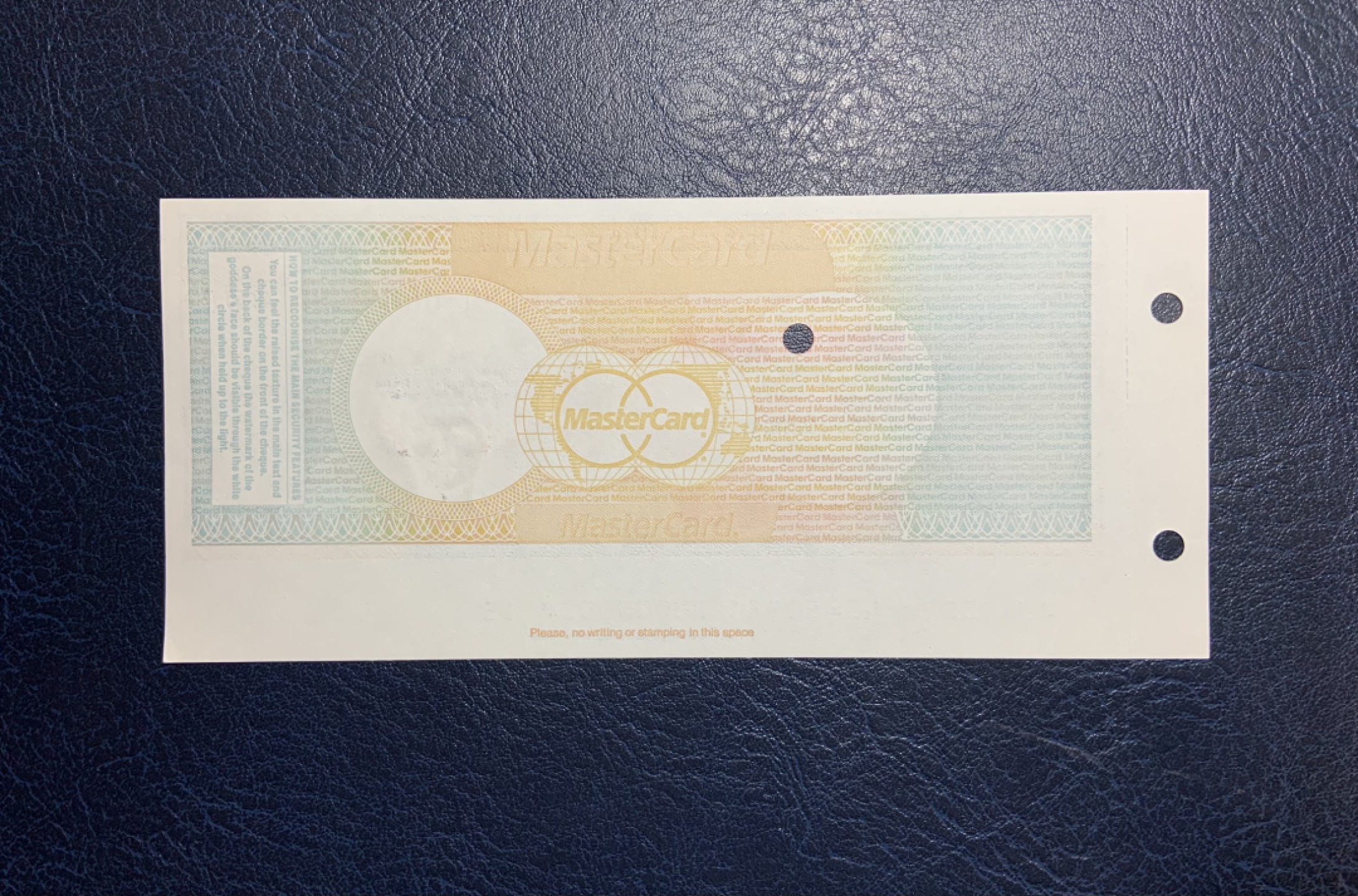 收藏联盟Quantum Auction 第220期拍卖  美国大通银行90年代欧洲旅行支票20镑样票 品相AU 德纳罗代印 正面雕刻印刷