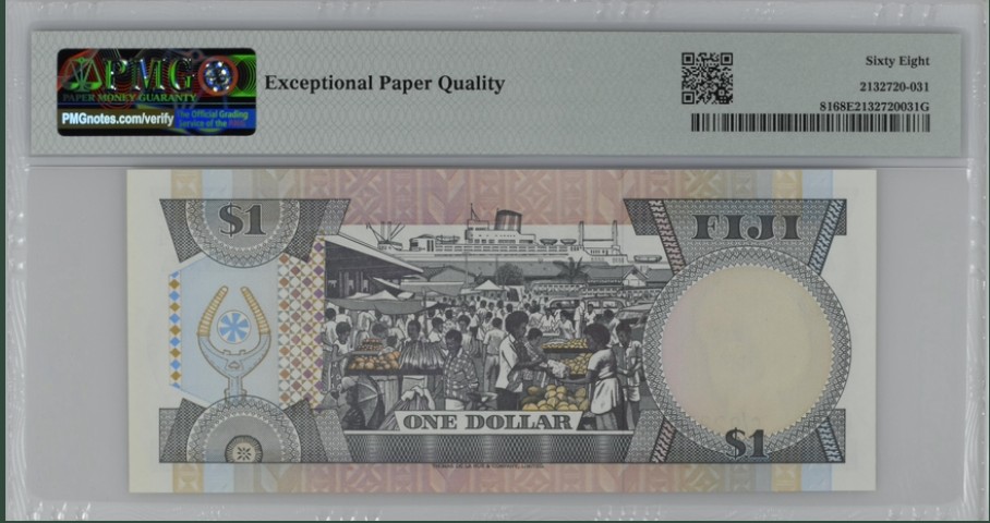 收藏联盟Quantum Auction 第221期拍卖 （已更新） 斐济1983年1元 PMG68 冠军分