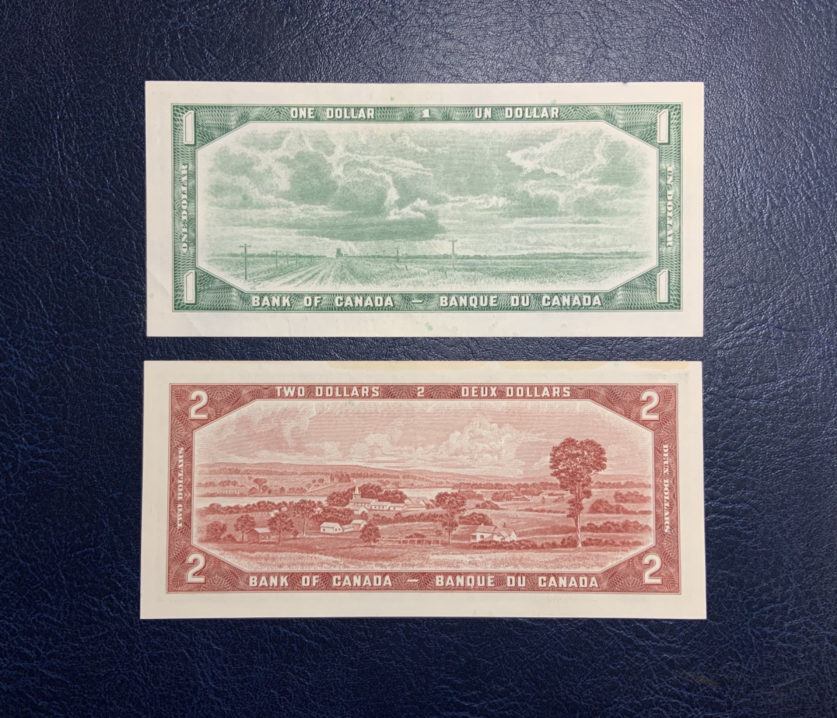 收藏联盟Quantum Auction 第220期拍卖  加拿大1954年1-2元 品相UNC-