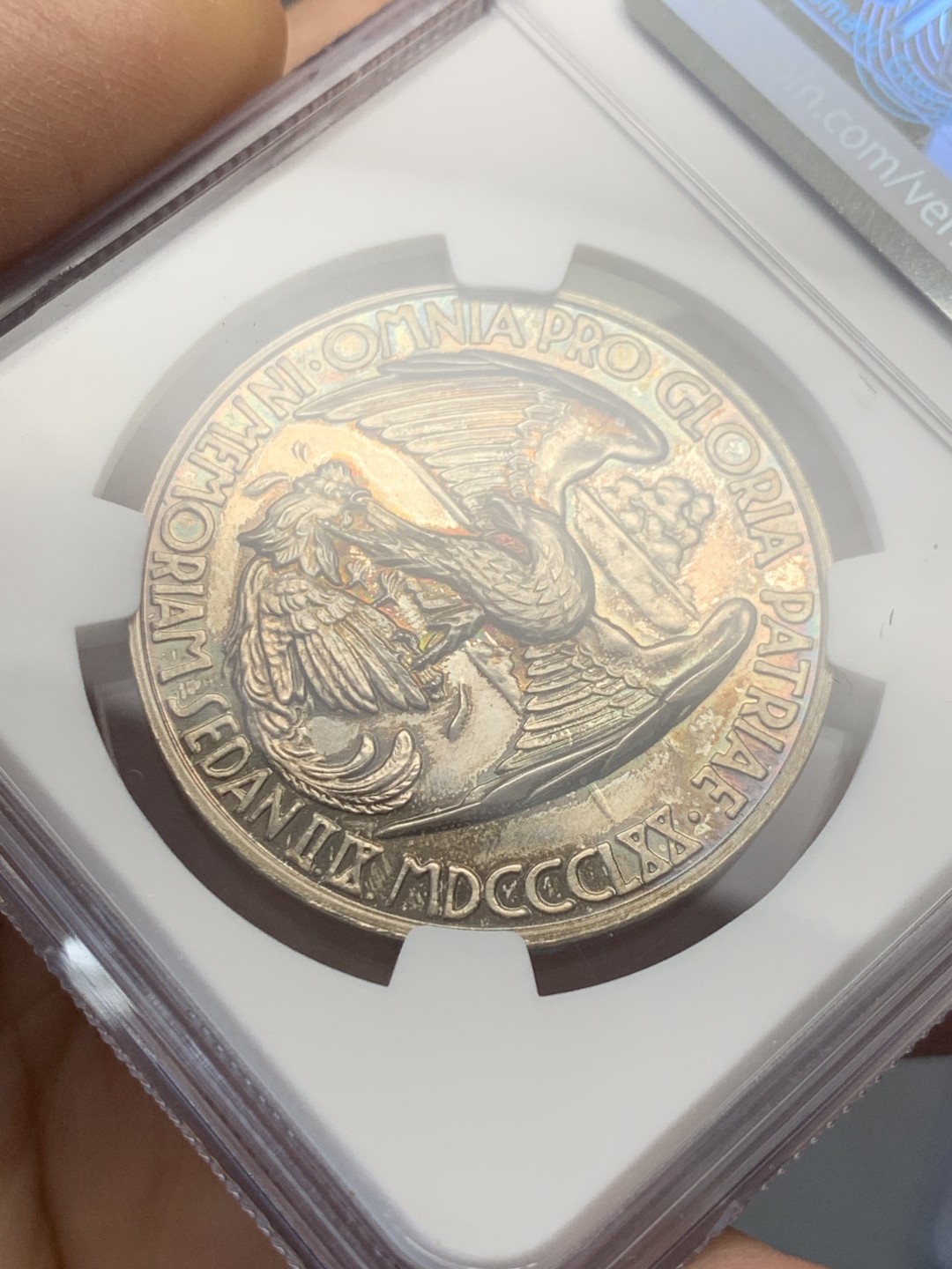 《竞宝斋》第125场-周日，周一 ，2场连拍（全场包邮） NGC MS64 1930年德国色当战役60周年纪念三巨头俾斯麦、鲁恩、毛奇银章 镜面底板 包浆舒服 完美品相状态