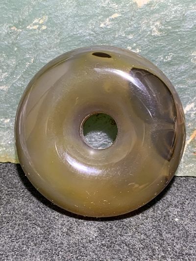 精美高玉化巴西玛瑙平安扣一个 - 精美高玉化巴西玛瑙平安扣一个