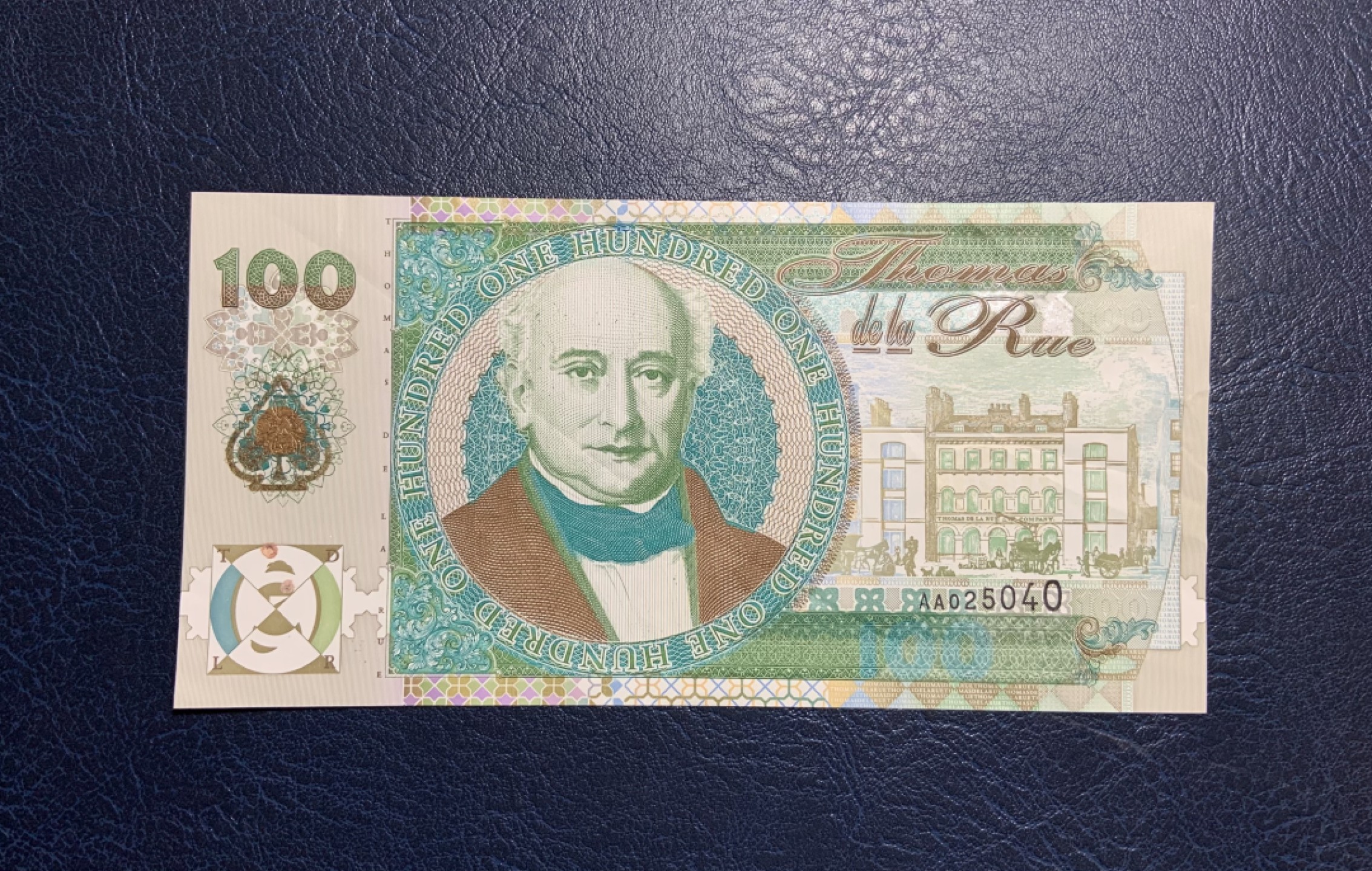 收藏联盟Quantum Auction 第220期拍卖  德纳罗公司1995年100测试钞 品相如图 稀少