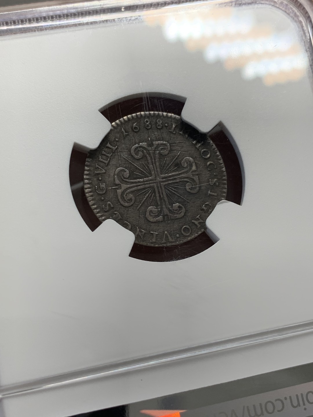 《竞宝斋》第125场-周日，周一 ，2场连拍（全场包邮） NGC XF1688年意大利那不勒斯8Grana少见原味美品
