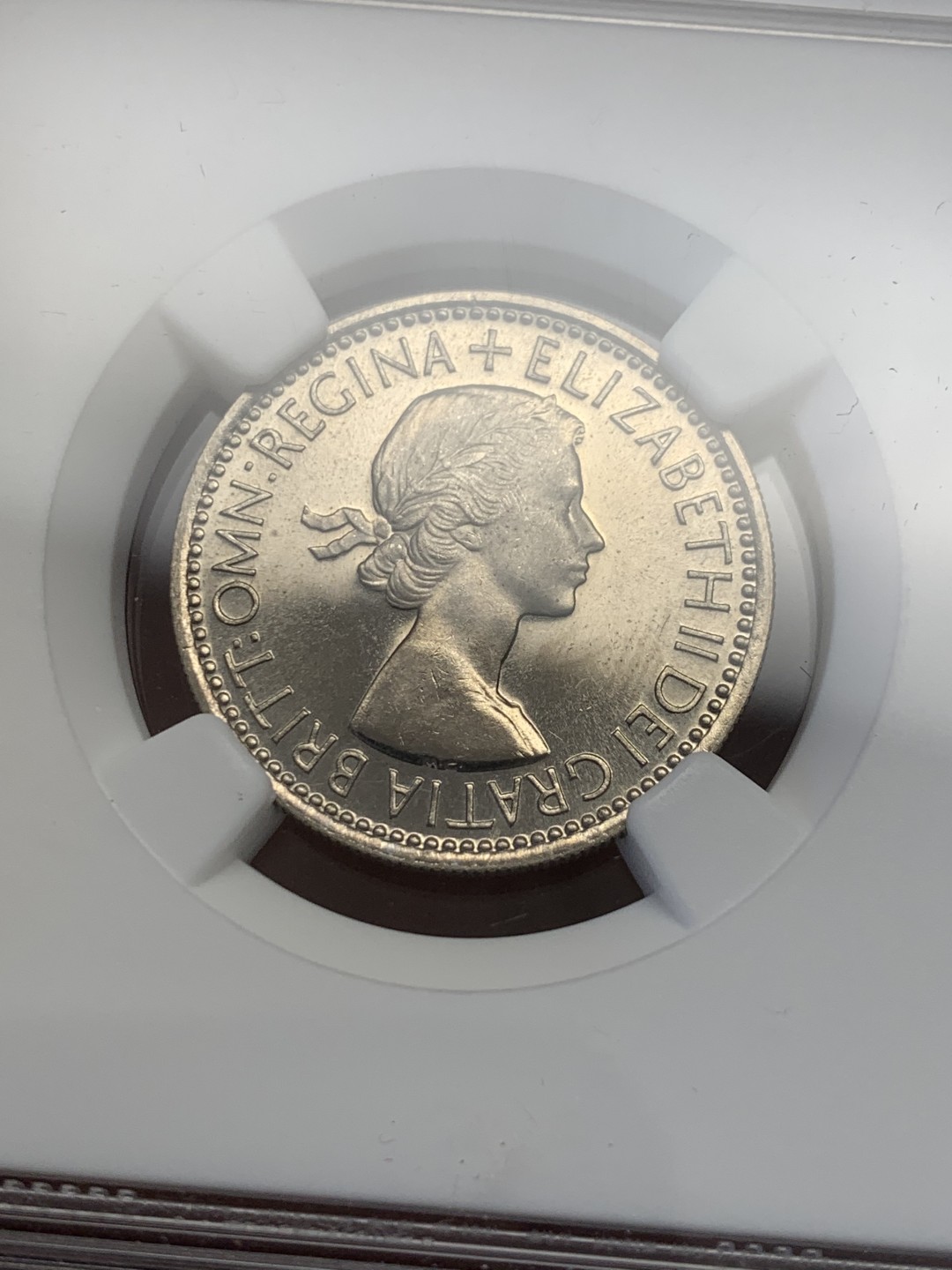 《竞宝斋》第125场-周日，周一 ，2场连拍（全场包邮） NGC PF62 1953英 国伊丽莎白加冕首年精制1先令（scottish）