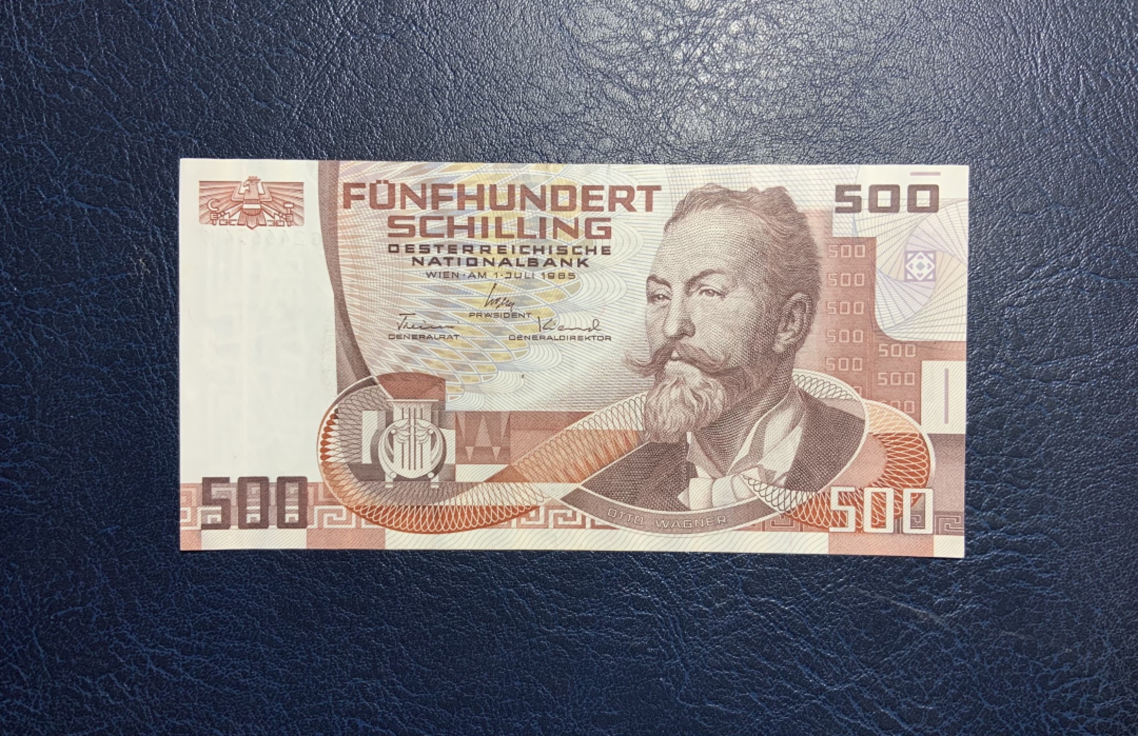 收藏联盟Quantum Auction 第220期拍卖  奥地利1985年500先令 品相如图 有针孔