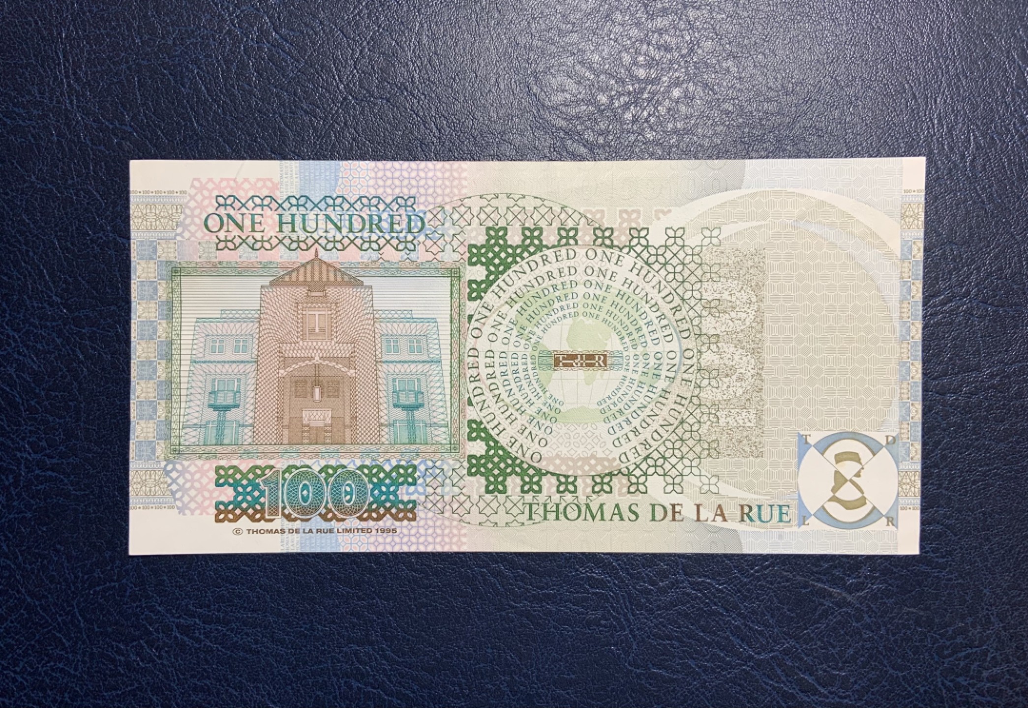 收藏联盟Quantum Auction 第220期拍卖  德纳罗公司1995年100测试钞 品相如图 稀少