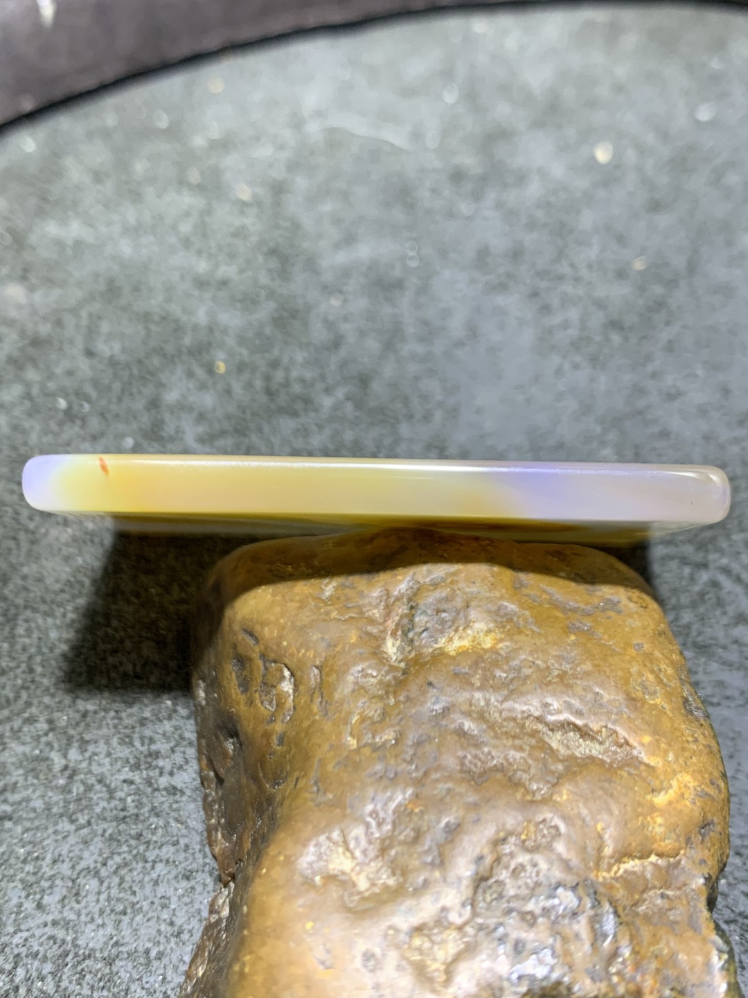 精美高玉化巴西玛瑙天眼牌子一个，