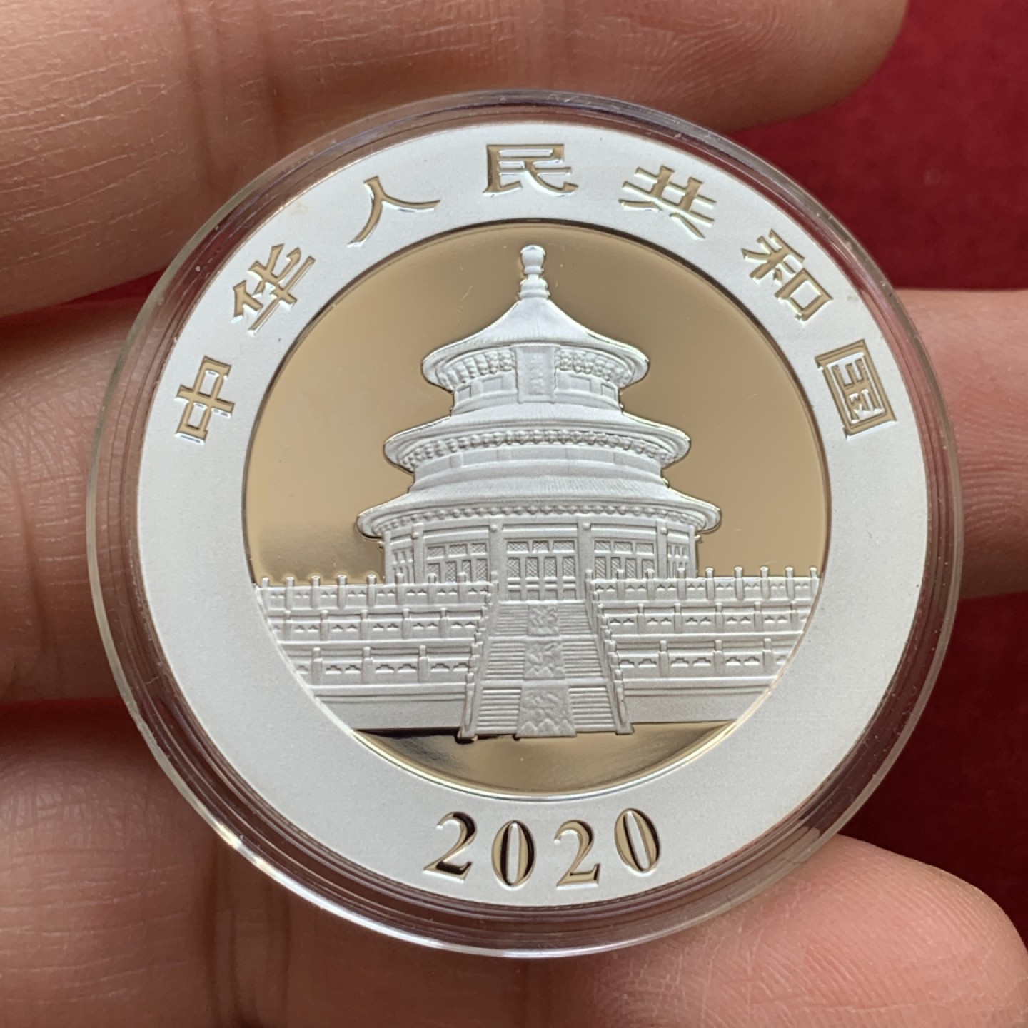 《竞宝斋》第125场-周日，周一 ，2场连拍（全场包邮） 中国 2020年 熊猫 10元 银币 30克 999银 细节见图