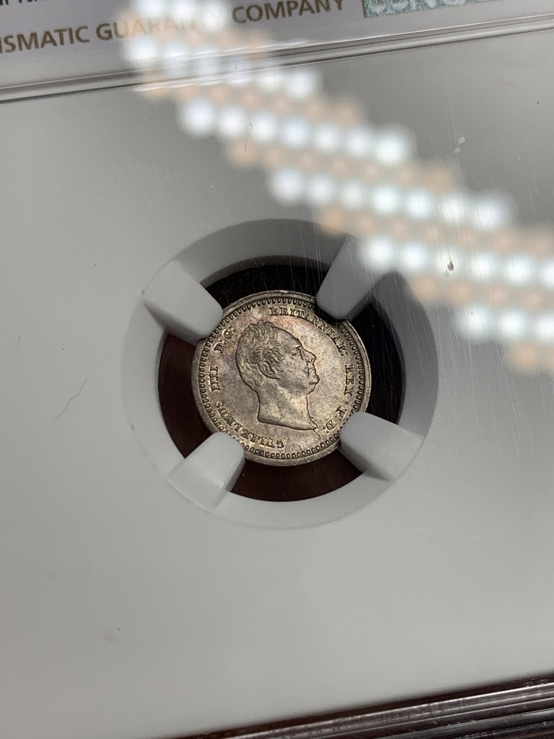 《竞宝斋》第125场-周日，周一 ，2场连拍（全场包邮） NGC MS64 英国 1837年 威廉四世 2便士 灌足节 银币 64高分 威廉头像没有便宜的币 洗脚币更是难得一见