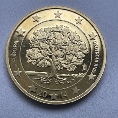 零佣金，「铜匠收藏」散币 第【21】场拍卖，期待您的参与 - 2014 德国 100欧元 样币 40mm