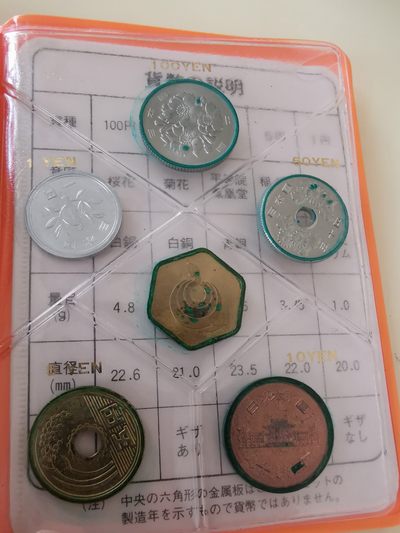 小岛钱币 第一拍  日本纪念币专场 满百包邮 -  日本 1977 年1—100円带蛇年纪念章7枚 