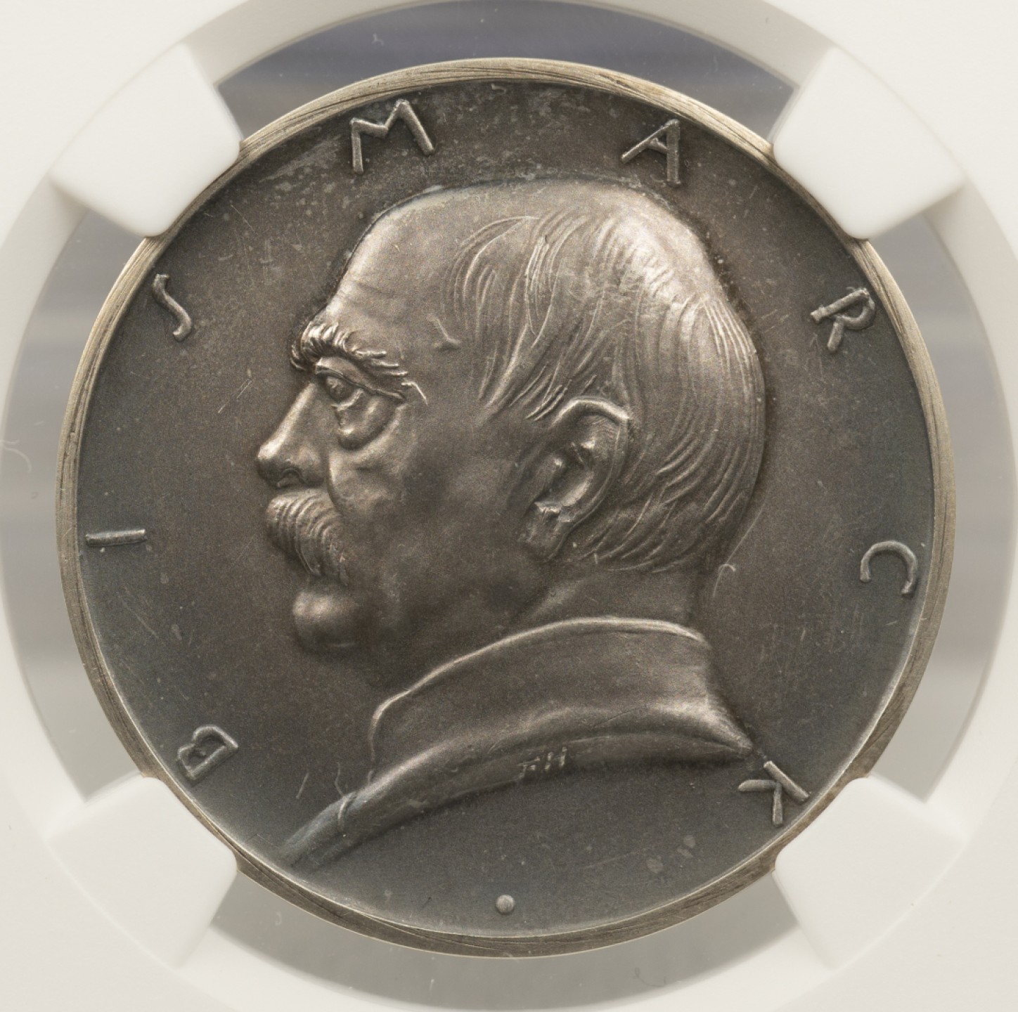 万国钱币拍卖第003期（圣诞精品特拍） 1931德国俾斯麦银章 德意志帝国60周年纪念，磨砂精铸，品相完美。