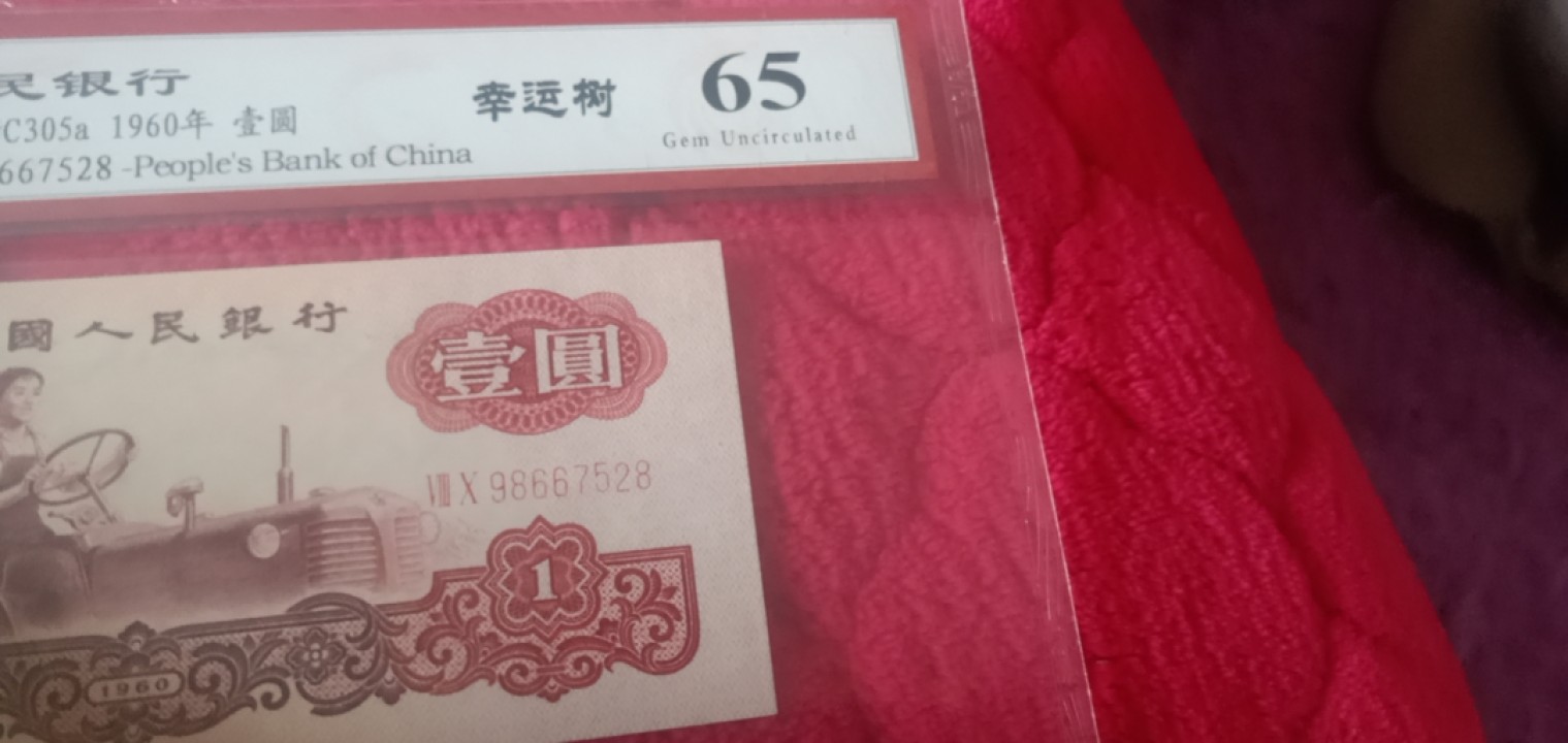 小英开心拍笫650期 三版幸运树一张，天印评级权威认证