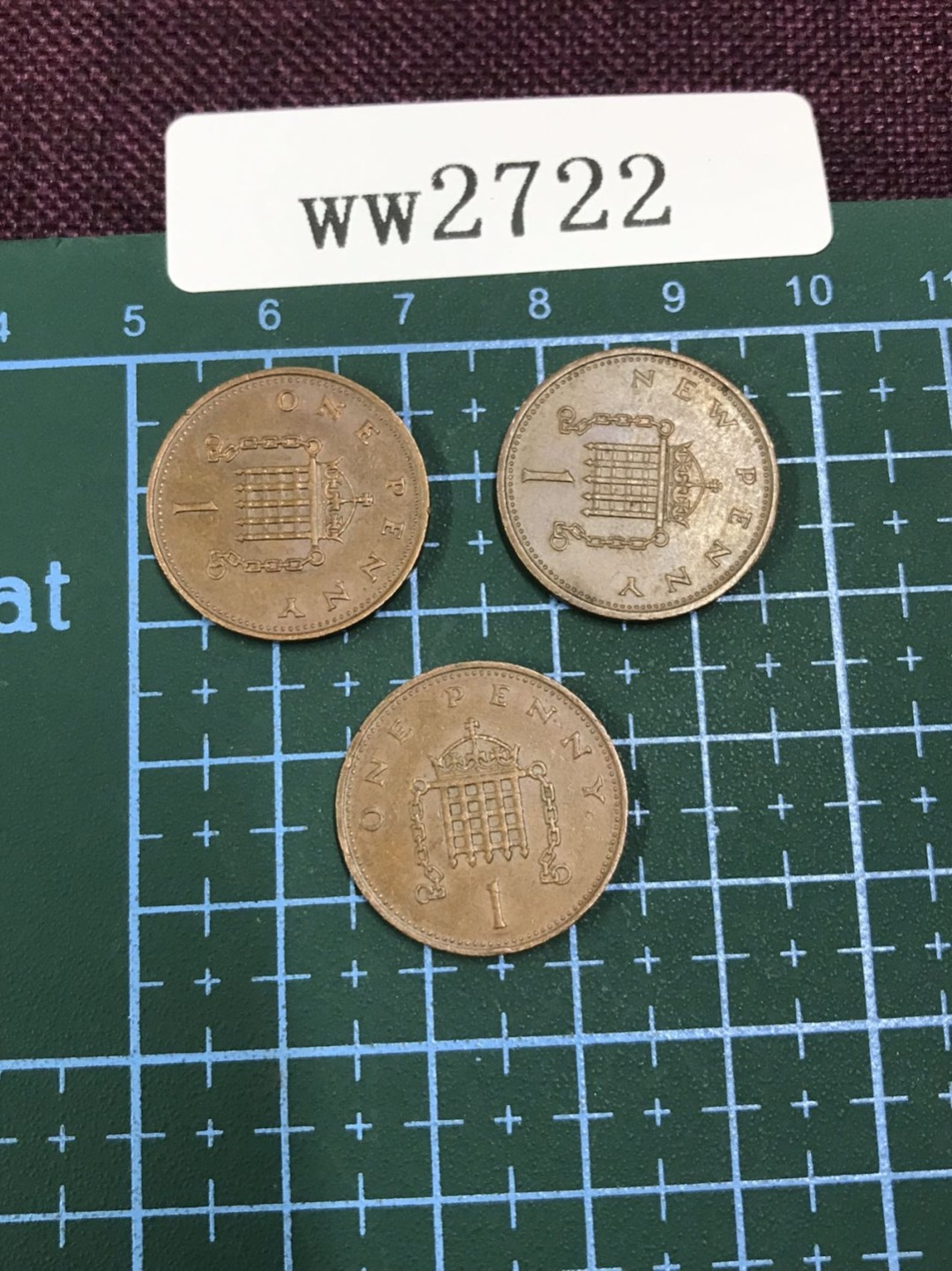 硬币1 英国硬币三枚