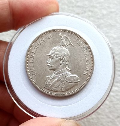 彼得堡世界钱币勋章拍卖第32期 - 德占东非1892年1卢比银币，威廉二世国王，首版少见