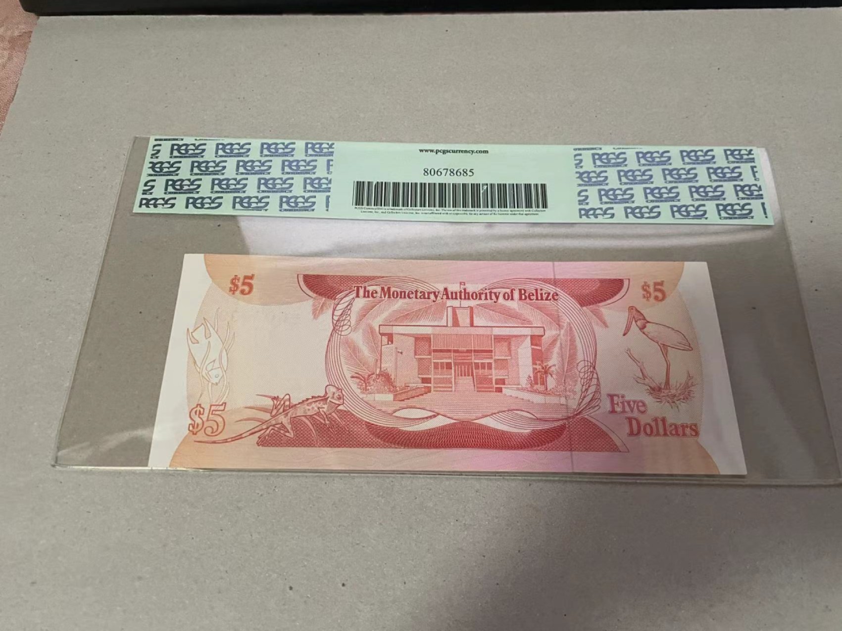 【Blue Auction】✨世界纸币精拍第269期——圣诞专场（Thanks for Mobing） 【无47】伯利兹 1980年5元 PCGS67EPQ 高分女王
