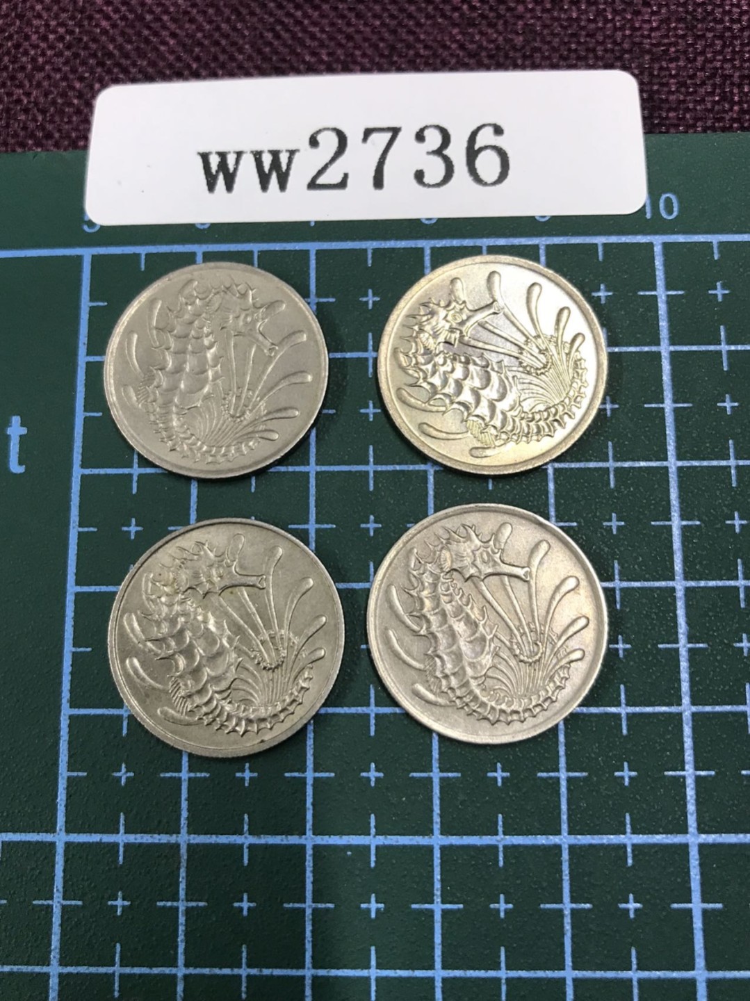 硬币1 新加坡硬币四枚 面值10