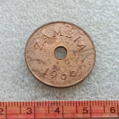 【淘币小摊】第五十二拍 散币场  满百包邮 - 赞比亚1966年1便士铜币好品
